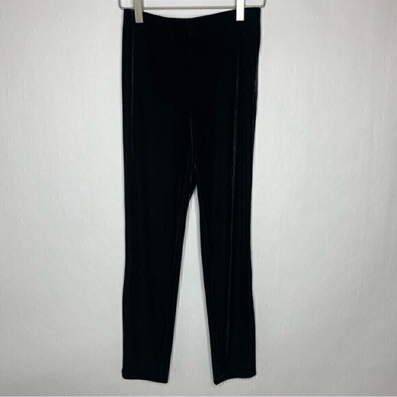 Lovers + Friends Revolve Black Velvet Pants - Picture 3 of 5